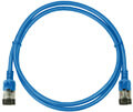 logilink cq9036s patch cable cat6a stp tpe slimline 1m blue extra photo 1