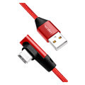 logilink cu0146 usb 20 cable am to usb c angled plug 1m red extra photo 1