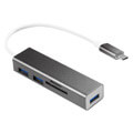 logilink ua0305 usb c 30 3 port hub with card reader extra photo 1 logilink ua0305 usb c 30 3 port hub with card reader extra photo 1
