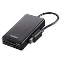 hama 54144 usb 20 type c hub card reader for smartphone tablet notebook pc extra photo 1