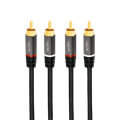 logilink ca1209 stereo audio cable 2 x 2 rca male 10m black extra photo 1