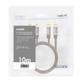 logilink ca1209 stereo audio cable 2 x 2 rca male 10m black extra photo 2
