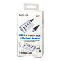 logilink cr0045 usb 30 3 port hub with card reader and aluminum casing extra photo 4