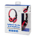 logilink hs0049rd foldable stereo headphone red extra photo 3