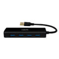 logilink ua0295 usb 30 4 port hub black extra photo 2