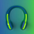 hama 177013 kids on ear stereo headphones blue green extra photo 7