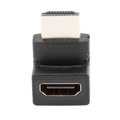 lanberg adapter hdmi male to hdmi female 90b up extra photo 1