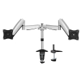 equip 650113 13 27 articulating dual monitor desk mount bracket aluminum extra photo 2