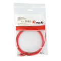 equip 606145 slim patch cable cat6a 10g s ftp 2m red extra photo 1