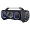 akai abts sh02 portable bluetooth speaker 26w karaoke with usb led aux in extra photo 4