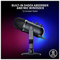razer seiren v2 pro usb dynamic microphone audio mixer for streaming recording podcast extra photo 3