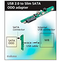 akasa ak pccmsa 04 usb sata optical drive adapter for maxs extra photo 1
