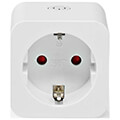 nedis wifip121fwt smartlife smart plug wi fi power meter 3680w white extra photo 1