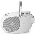 nedis spbb100wt cd player boombox 9w bluetooth fm white extra photo 2