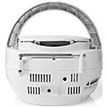 nedis spbb100wt cd player boombox 9w bluetooth fm white extra photo 3