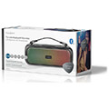 nedis spbb316bk bluetooth party boombox 20 30w with carrying handle and party lights extra photo 1