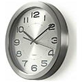 nedis clwa010mt30sr circular wall clock 30 cm diameter stainless steel extra photo 1