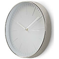 nedis clwa013pc30sr circular wall clock 30 cm diameter white silver extra photo 1