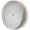 nedis clwa015pc30sr circular wall clock 30 cm diameter white silver extra photo 1