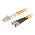 lanberg fiber optic patchcord mm st upc lc upc duplex lszh om2 50 125 30mm 15m orange extra photo 2