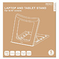 deltaco delo 0200 office basi stand gia laptop tablet 10 15 rythmizomeni 5 theseon mayro extra photo 3