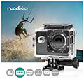 nedis acam07bk action cam 1080p30fps 12mpixel waterproof up to 300m 90 min mounts included black extra photo 1