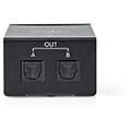 nedis aspl2512bk digital audio splitter 2 way connection output 2x toslink female black extra photo 2 nedis aspl2512bk digital audio splitter 2 way connection output 2x toslink female black extra photo 2