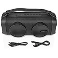 nedis spbb306bk bluetooth party boombox 20 16w with carrying handle and party lights black extra photo 12