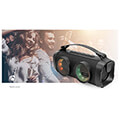 nedis spbb306bk bluetooth party boombox 20 16w with carrying handle and party lights black extra photo 13