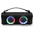 nedis spbb306bk bluetooth party boombox 20 16w with carrying handle and party lights black extra photo 2