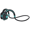 evolveo boneswim mp3 16gb wireless headphones on the cheekbones blue extra photo 1