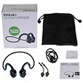 evolveo boneswim mp3 16gb wireless headphones on the cheekbones blue extra photo 3