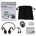 evolveo boneswim mp3 16gb wireless headphones on the cheekbones orange extra photo 3