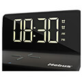 mebus 25622 digital alarm clock with wireless charger extra photo 4