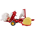 bruder bale wrapper with ocher brown and black round bales extra photo 4