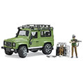 bruder land rover defender station wagon green black incl prince and dog extra photo 1