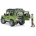 bruder land rover defender station wagon green black incl prince and dog extra photo 3