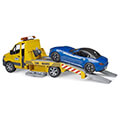 bruder mb sprinter car transporter with light sound module incl roadster extra photo 3