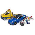 bruder mb sprinter car transporter with light sound module incl roadster extra photo 4