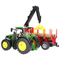 bruder john deere 7r 350 m backpack green red incl 4 tree trunks extra photo 1