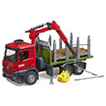bruder mercedes benz arocs timber transport truck loading crane grab and 3 tree trunks extra photo 2