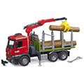 bruder mercedes benz arocs timber transport truck loading crane grab and 3 tree trunks extra photo 4