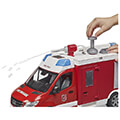 bruder mercedes benz sprinter fire brigade vehicle including light sound module extra photo 2