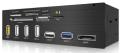 raidsonic icy box ib 867 b 525 multi port front panel card reader usb30 esata black extra photo 1