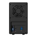 raidsonic icy box ib 3620u3 external 2 bay jbod system enclosure for 2x35 sata hdd usb30 black extra photo 1