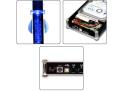 raidsonic ib 351ue b bl icy box 35 blue lighting aluminium combo case black extra photo 1