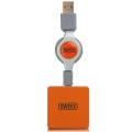sweex 4 port usb hub sunset orange extra photo 1