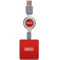sweex 4 port usb hub rosy red extra photo 2