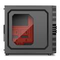case sharkoon vg4 w atx midi tower red extra photo 2