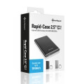 sharkoon rapid case 25 external enclosure usb 31 type c black extra photo 3